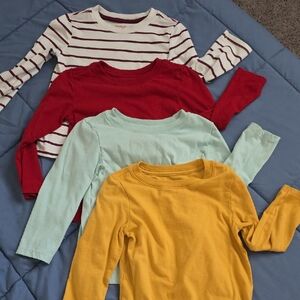 Colorful Kids Long Sleeve Shirt Set